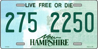 NH license plate 2752250