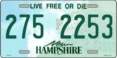 NH license plate 2752253
