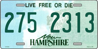 NH license plate 2752313