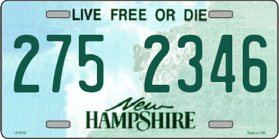 NH license plate 2752346