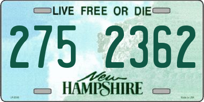 NH license plate 2752362