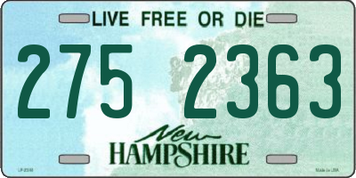 NH license plate 2752363