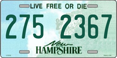 NH license plate 2752367