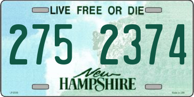 NH license plate 2752374
