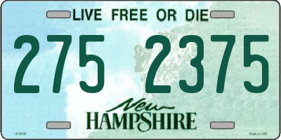 NH license plate 2752375