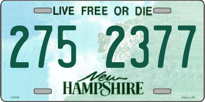 NH license plate 2752377