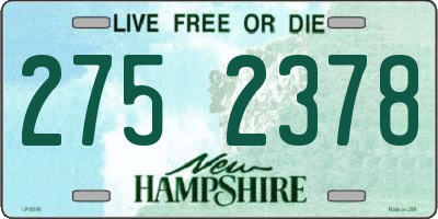 NH license plate 2752378