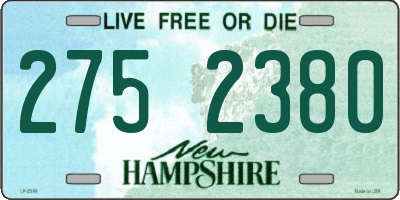 NH license plate 2752380