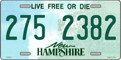 NH license plate 2752382