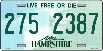 NH license plate 2752387