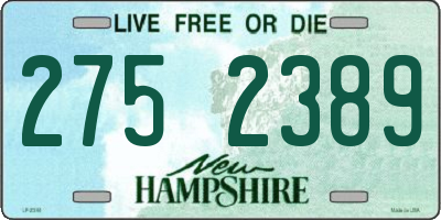 NH license plate 2752389