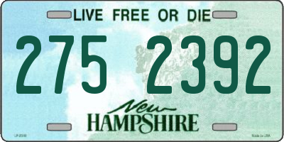 NH license plate 2752392