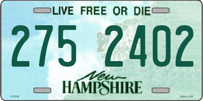 NH license plate 2752402