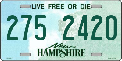NH license plate 2752420