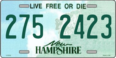 NH license plate 2752423