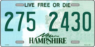 NH license plate 2752430