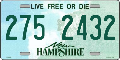 NH license plate 2752432