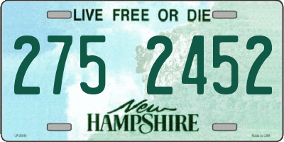 NH license plate 2752452