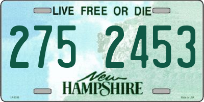 NH license plate 2752453