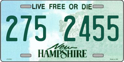 NH license plate 2752455