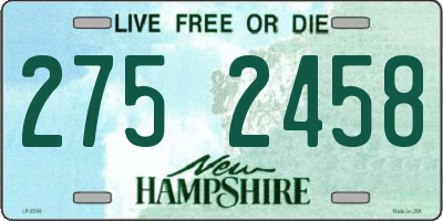 NH license plate 2752458