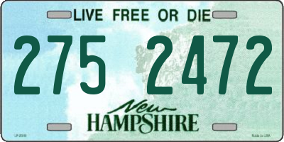 NH license plate 2752472