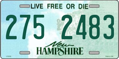 NH license plate 2752483