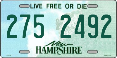 NH license plate 2752492