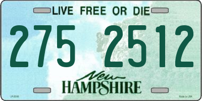NH license plate 2752512