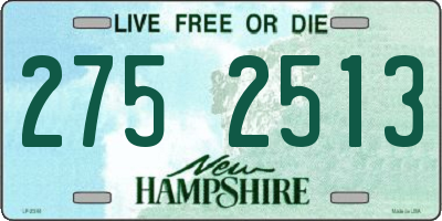 NH license plate 2752513