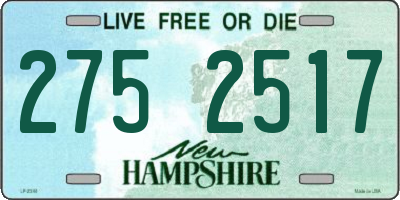 NH license plate 2752517
