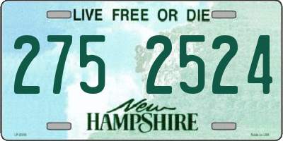 NH license plate 2752524
