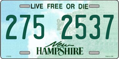 NH license plate 2752537
