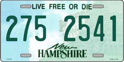 NH license plate 2752541