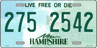 NH license plate 2752542