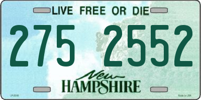 NH license plate 2752552