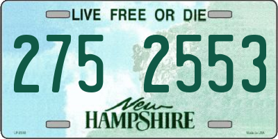 NH license plate 2752553