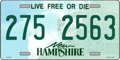 NH license plate 2752563