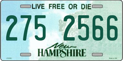 NH license plate 2752566