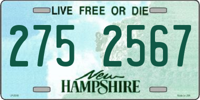 NH license plate 2752567
