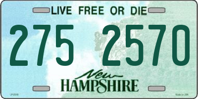 NH license plate 2752570