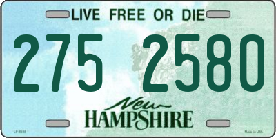 NH license plate 2752580