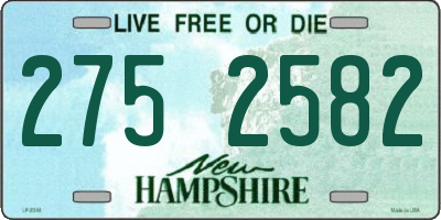 NH license plate 2752582