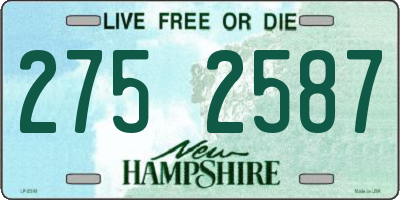 NH license plate 2752587