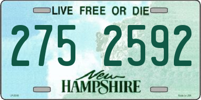 NH license plate 2752592