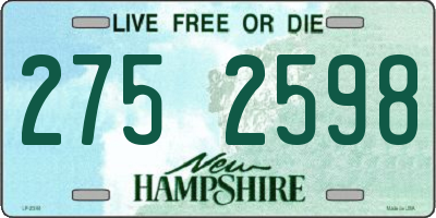 NH license plate 2752598