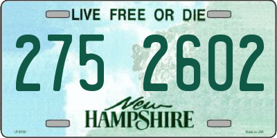 NH license plate 2752602