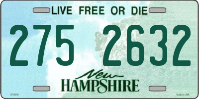 NH license plate 2752632