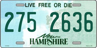 NH license plate 2752636