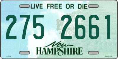 NH license plate 2752661